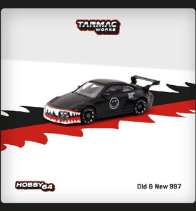 Tarmac Works 1:64 Old & New 997 – Matte Black – Hobby64