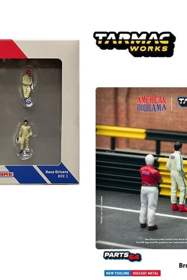 Tarmac Works 1:64 American Diorama Figures Race Drivers BRE Brock Racing Enterprises Set