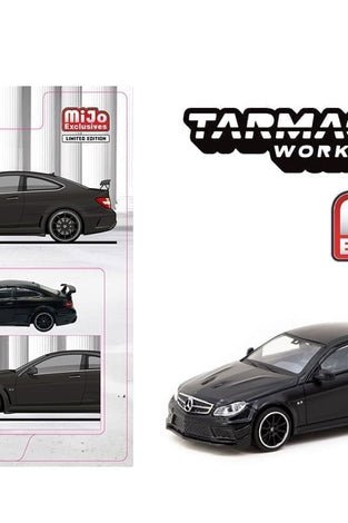 Tarmac Works 1:64 Mercedes-Benz C 63 AMG Coupé Black Series – Matte Black