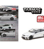 Tarmac Works 1:64 Mercedes-Benz C 63 AMG Coupé Black Series – Silver Metallic- Global64 – Mijo Exclusives