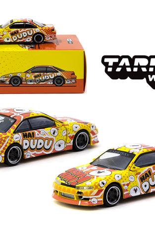 Tarmac Works 1:64 VERTEX Nissan Silvia (S14) Hai Dudu IMX Expo Special Edition – Indonesia Exclusives