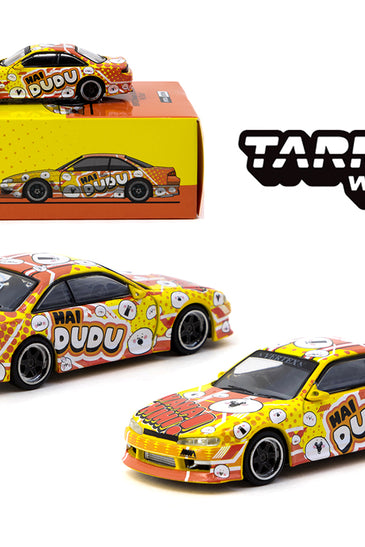 Tarmac Works 1:64 VERTEX Nissan Silvia (S14) Hai Dudu IMX Expo Special Edition – Indonesia Exclusives