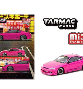 Tarmac Works 1:64 VERTEX Nissan Silvia (S15) – Pink Metallic – MiJo Exclusives