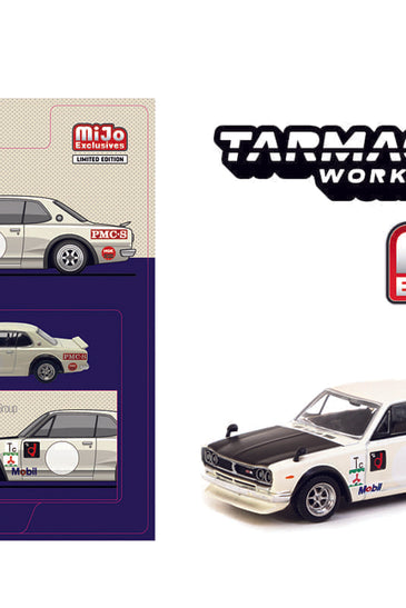 Tarmac Works 1:64 Nissan Skyline 2000 GT-R (KPGC10) Lamley Special Edition – White – Global64