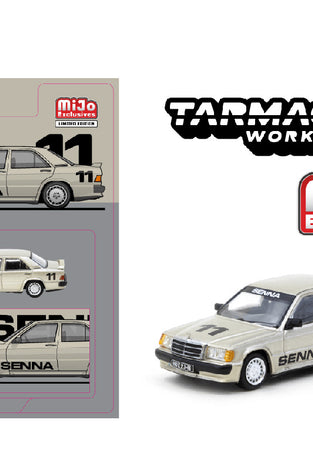 Tarmac Works 1:64 Mercedes-Benz 190 E 2.3-16 Race of Champion 1984 Ayrton Senna – Global64