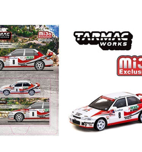 Tarmac Works 1:64 Mitsubishi Lancer Evolution Rallye Monte-Carlo 1993 K. Eriksson / S. Parmander – Global64 – Mijo Exclusives