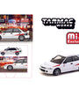 Tarmac Works 1:64 Mitsubishi Lancer RS Evolution – White- Global64 – Mijo Exclusives