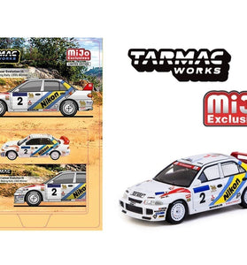 Tarmac Works 1:64 Mitsubishi Lancer Evolution III #2 Hong Kong-Beijing Rally 1995 Winner