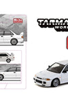 Tarmac Works 1:64 Mitsubishi Lancer RS Evolution III – White – MiJo Exclusives