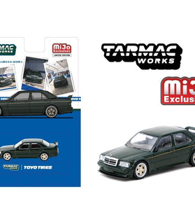 Tarmac Works 1:64 Mercedes-Benz 190 E 2.5-16 EVO 1 TOYO TIRES – Black – MiJo Exclusives