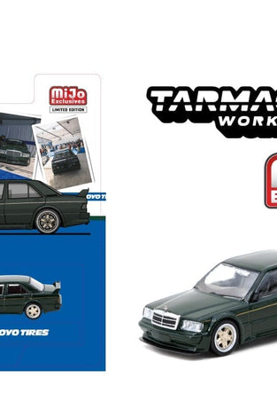Tarmac Works 1:64 Mercedes-Benz 190 E 2.5-16 EVO 1 TOYO TIRES – Black – MiJo Exclusives