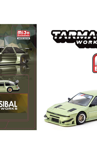 Tarmac Works 1:64 Toyota Sprinter Trueno AE86 Widebody Green JONSIBAL Designworks – Global64 MiJo Exclusives