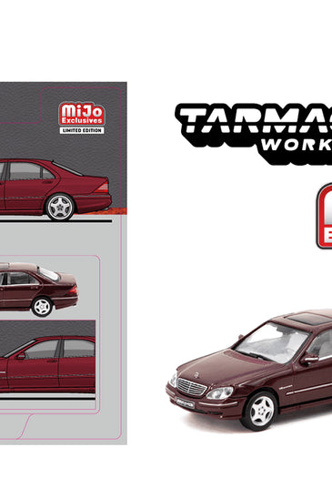 Tarmac Works 1:64 Mercedes-Benz S 55 AMG – Bordeaux Red Metallic – Global 64
