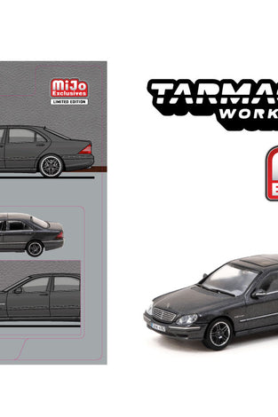 Tarmac Works 1:64 Mercedes-Benz S65 AMG – Grey – Global64 – Mijo Exclusives