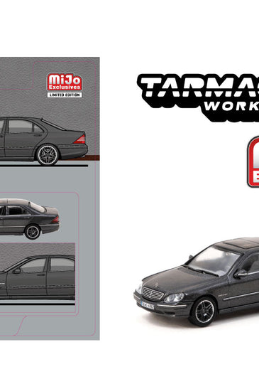 Tarmac Works 1:64 Mercedes-Benz S65 AMG – Grey – Global64 – Mijo Exclusives