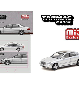 Tarmac Works 1:64 Mercedes-Benz S Class – Brilliant Silver metallic – Global64