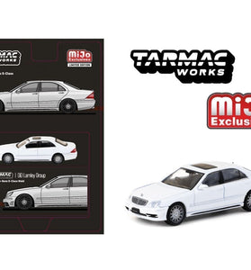 Tarmac Works 1:64 Mercedes-Benz S-Class Wald Alabaster White- MiJo Exclusives
