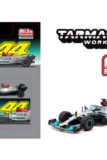 Tarmac Works 1:64 Mercedes-AMG F1 W12 E Performance Las Vegas Grand Prix Launch Party – Global64 MiJo Exclusives Limited Edition