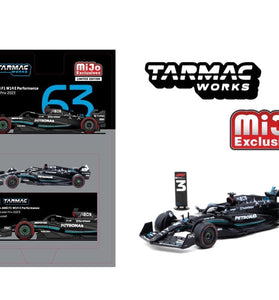 Tarmac Works 1:64 Mercedes-AMG F1 W14 E Performance Spanish Grand Prix 2023 George Russell- Black – Global64
