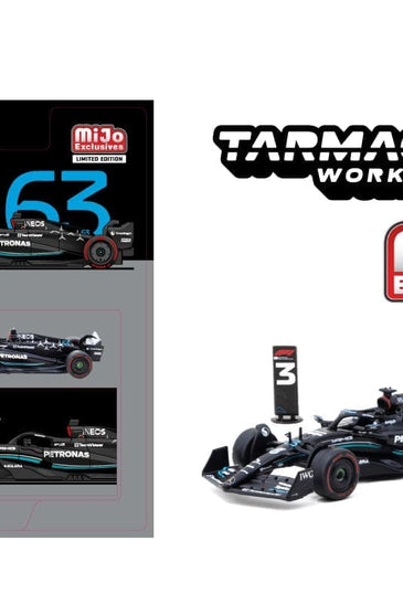 Tarmac Works 1:64 Mercedes-AMG F1 W14 E Performance Spanish Grand Prix 2023 George Russell- Black – Global64