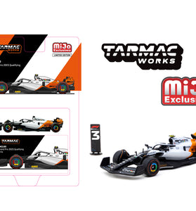 Tarmac Works 1:64 McLaren MCL60 Spanish Grand Prix 2023 Qualifying Lando Norris – Global64 – Mijo Exclusives