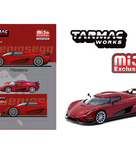 Tarmac Works 1:64 Koenigsegg Regera – Red Metallic – Global64 – MiJo Exclusives Limited Edition