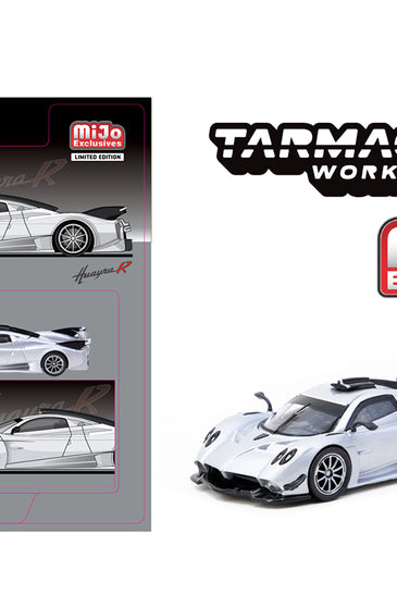 Tarmac Works 1:64 Pagani Huayra R – Satin Silver – Global64 – MiJo Exclusives