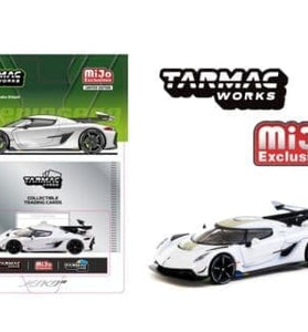 Tarmac Works 1:64 Koenigsegg Jesko Attack with Trading Card – White – Global64