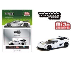 Tarmac Works 1:64 Koenigsegg Jesko Attack with Trading Card – White – Global64