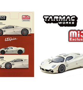 Tarmac Works 1:64 Pagani Utopia Rinascimento – White – Global64 MiJo Exclusives Limited Edition