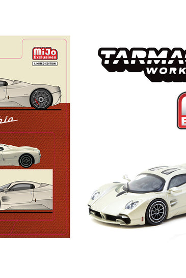 Tarmac Works 1:64 Pagani Utopia Rinascimento – White – Global64 MiJo Exclusives Limited Edition