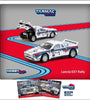 Tarmac Works 1:64 Lancia 037 Rally Rally Monte Carlo 1983 Winner W. Rohrl / C. Geistdorfer with Trading Cards- Hobby64
