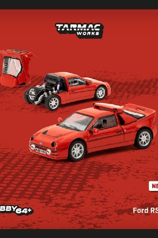 Tarmac Works 1:64 Ford RS200 – Red – Hobby64