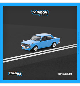 Tarmac Works 1:64 Datsun 510 – Light Blue – Hobby64