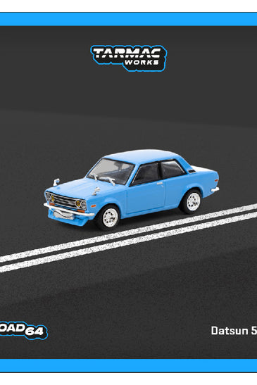 Tarmac Works 1:64 Datsun 510 – Light Blue – Hobby64