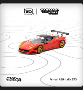 Tarmac Works 1:64 Ferrari 458 Italia GT3 – Red – Hobby64