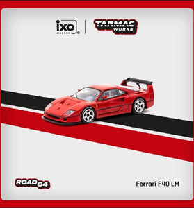 Tarmac Works 1:64 Ferrari F40 LM – Red – ixo Models – Road64