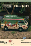 Tarmac Works 1:64 Schuco Volkswagen T3 Camper Van Hello Kitty – Beige Green