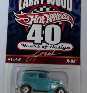 HOT WHEELS LARRY WOOD 40 YEARS OF DESIGN TEAL A-OK #5954