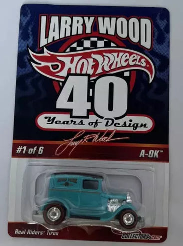 HOT WHEELS LARRY WOOD 40 YEARS OF DESIGN TEAL A-OK #5954
