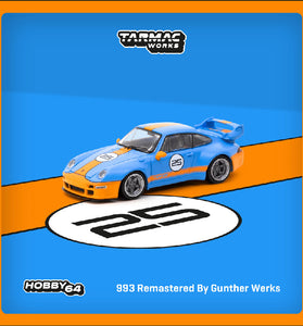 Tarmac Works 1:64 993 Remastered By Gunther Werks – Blue / Orange