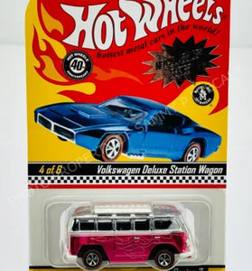 HOT WHEELS RLC NEO CLASSICS PINK VOLKSWAGEN DELUXE STATION WAGON
