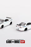 Kaido House x Mini GT 1:64 Nissan Skyline GT-R (R33) Greddy GR33 V1 – White