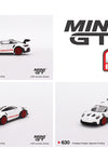 Mini GT 1:64 Porsche 911 (992) GT3 RS – White with Pyro Red Accent Package #630