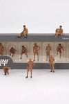 Mini GT 1:64 Metal Figurine: Camel Trophy Crew 7Pcs Set