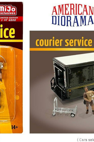 1/64 American Diorama 6 pc. Courier Service Set - MiJo exclusive