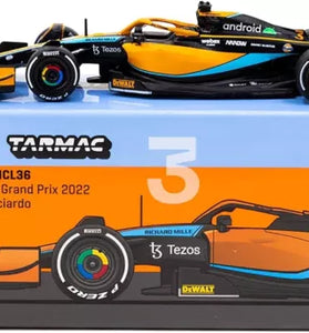 Tarmac Works McLaren MCL35M Austrailian Grand Prix 2022 Daniel Ricciardo