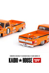 Kaido House x Mini GT Chevy Silverado Dually Kaido Works V2 Orange