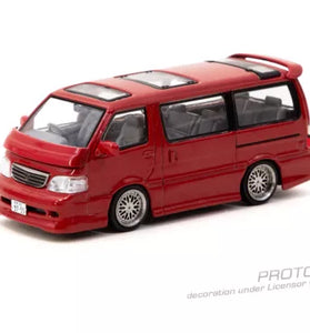 Tarmac 1:64 Toyota Hiace Wagon Custom RED