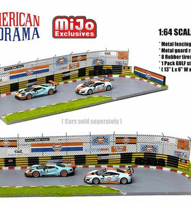 American Diorama 1/64 GULF Race Track Diorama MIJO EXCLUSIVE
